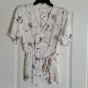Sienna Sky short sleeve blouse